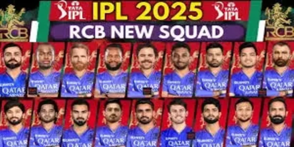 RCB : RCB Squad 2025 (Full Squad)